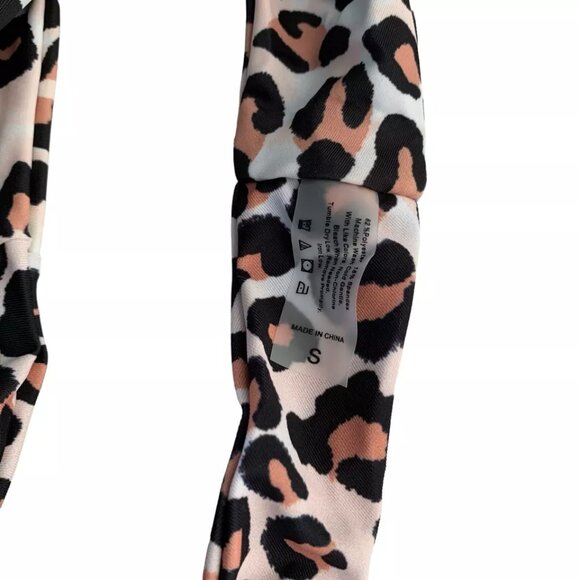 SweatyRocks Leopard Print Bikini Set Swimsuit Size Small Adjustable Straps - Picture 8 of 9
